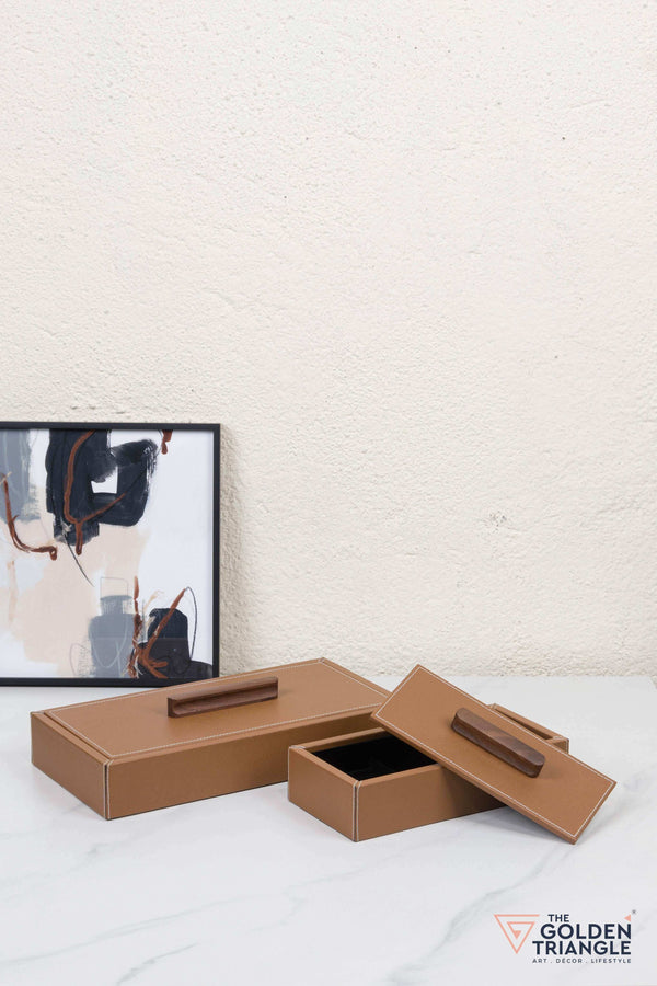 Elysia Jewellery Box - Tan