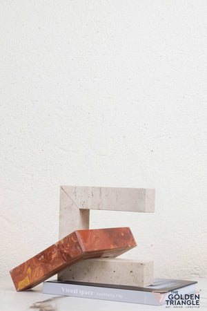 Evoca Travertine Decor Sculpture