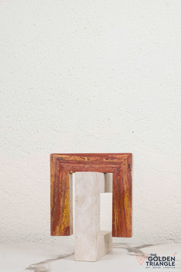 Evoca Travertine Decor Sculpture