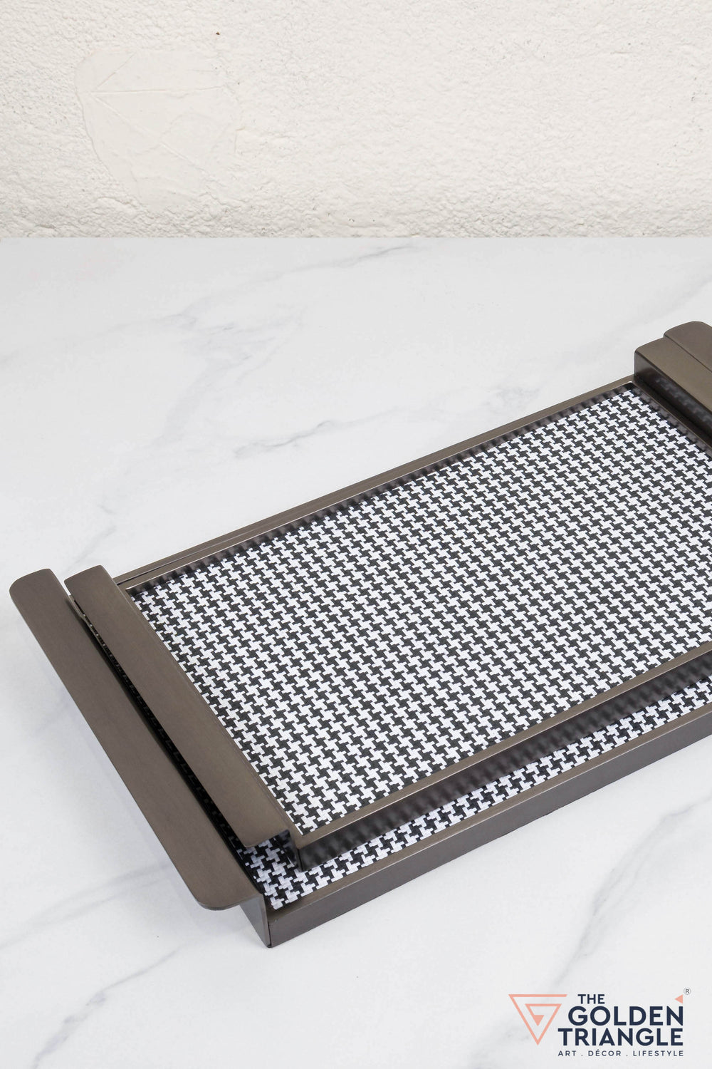 Orielle Metal & Woven Fabric Utility Tray