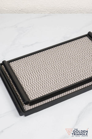 Nova Metal & Woven Fabric Utility Tray