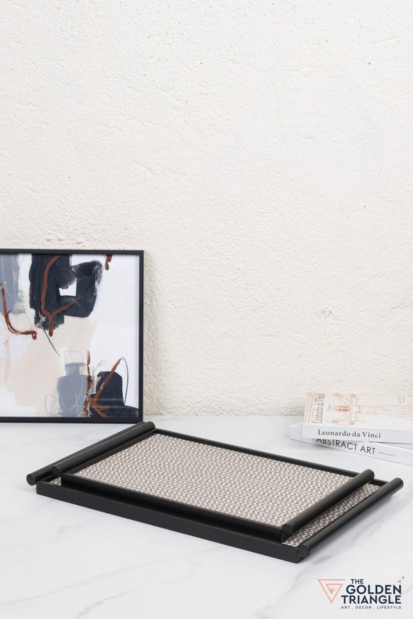 Nova Metal & Woven Fabric Utility Tray