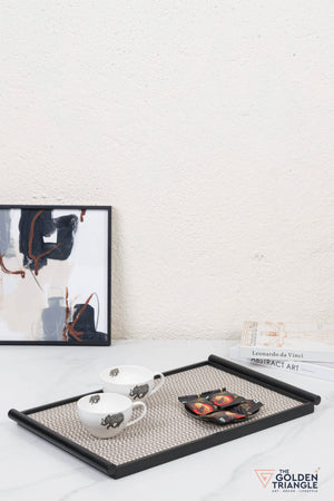 Nova Metal & Woven Fabric Utility Tray