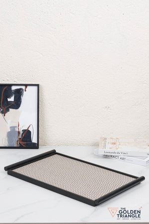 Nova Metal & Woven Fabric Utility Tray