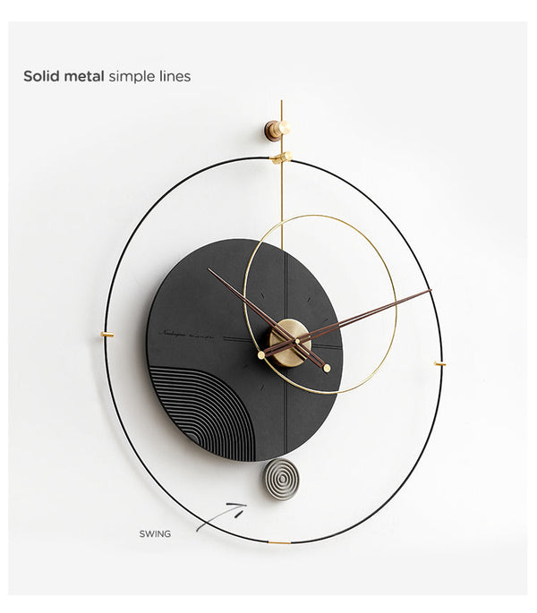 Aurora Wall Clock - Black
