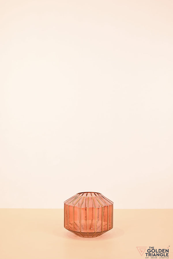 Vinette Glass Vase - Pink