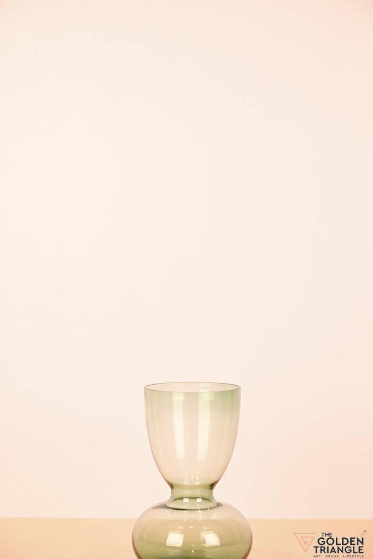 Topaze Glass Vase - Green