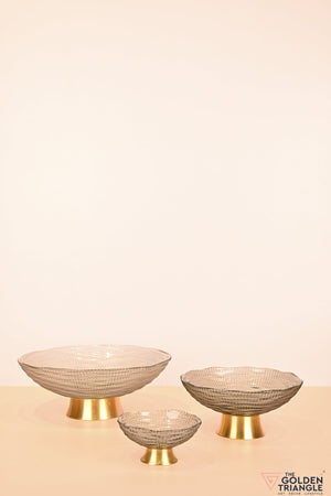 Azurine Glass Fruit Bowl