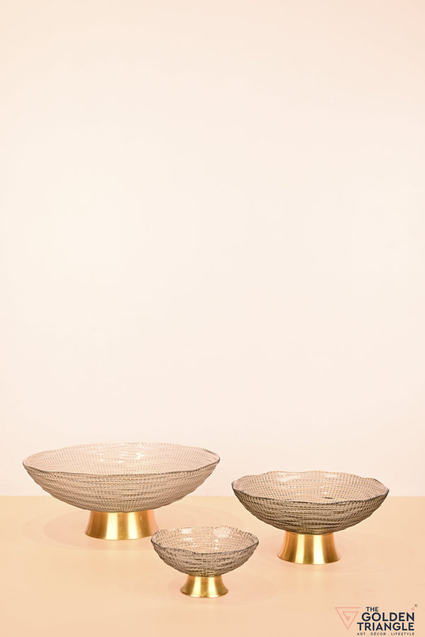Azurine Glass Fruit Bowl