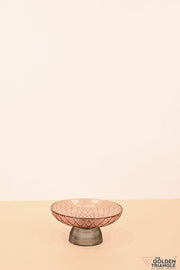 Lumina Glass Fruit Bowl - Pink