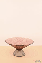 Elara Glass Fruit Bowl - Pink