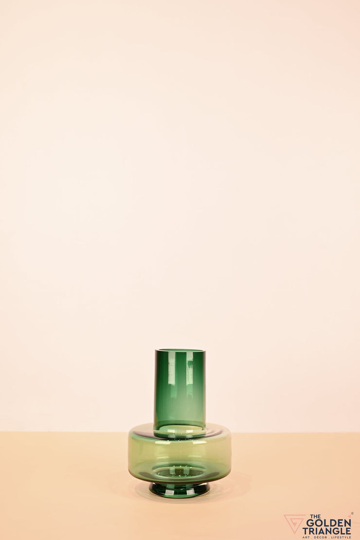 Zeal Glass Vase - Emerald Green