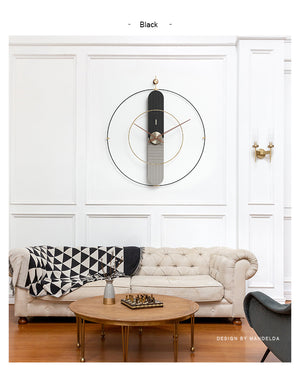 Celest Wall Clock - Black & Gray