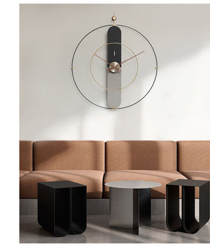 Celest Wall Clock - Black & Gray