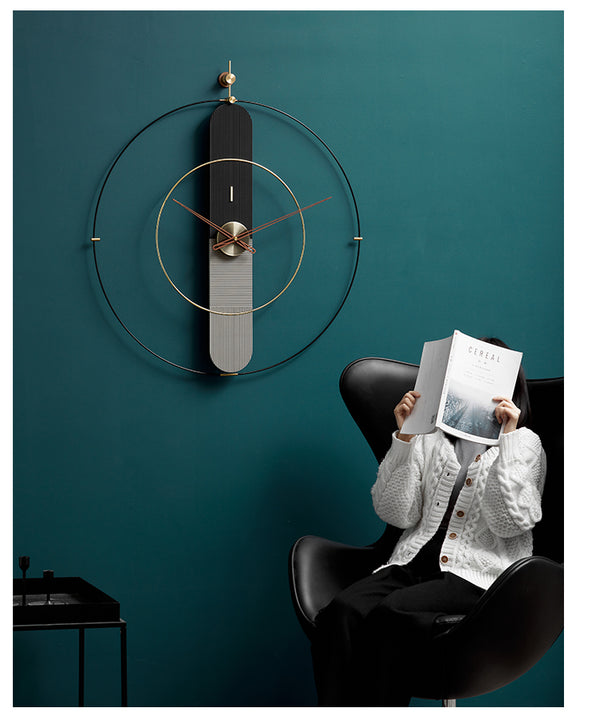 Celest Wall Clock - Black & Gray