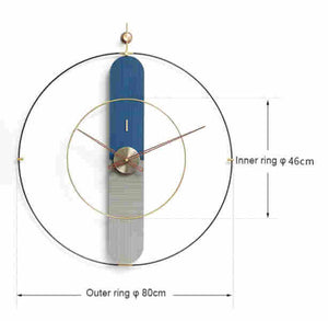 Celest Wall clock - Blue & Gray