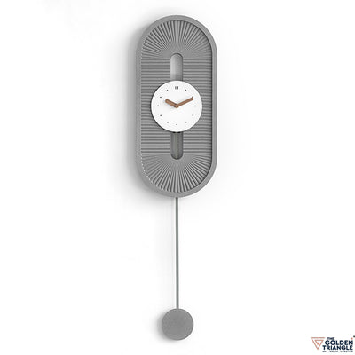 Modern Vertical Wooden Clock with Pendulum with Wooden Hand  for Living Room