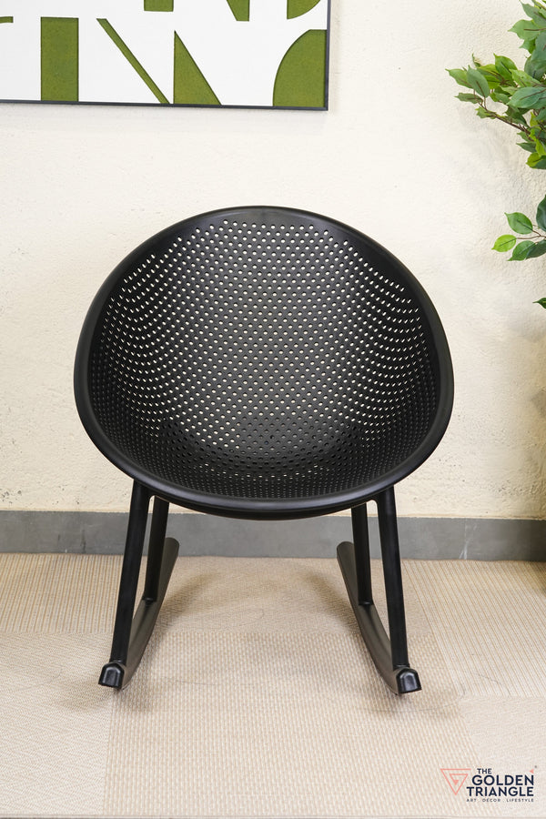 Novella Rocking Outdoor Chair - Black