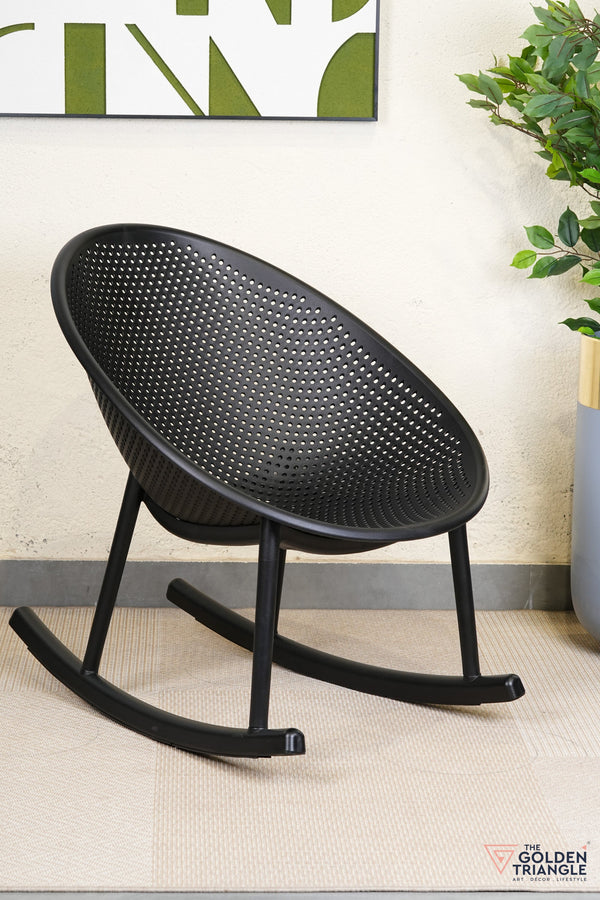 Novella Rocking Outdoor Chair - Black