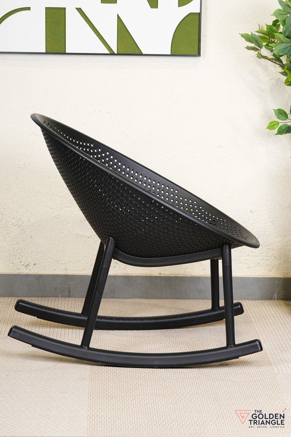 Novella Rocking Outdoor Chair - Black