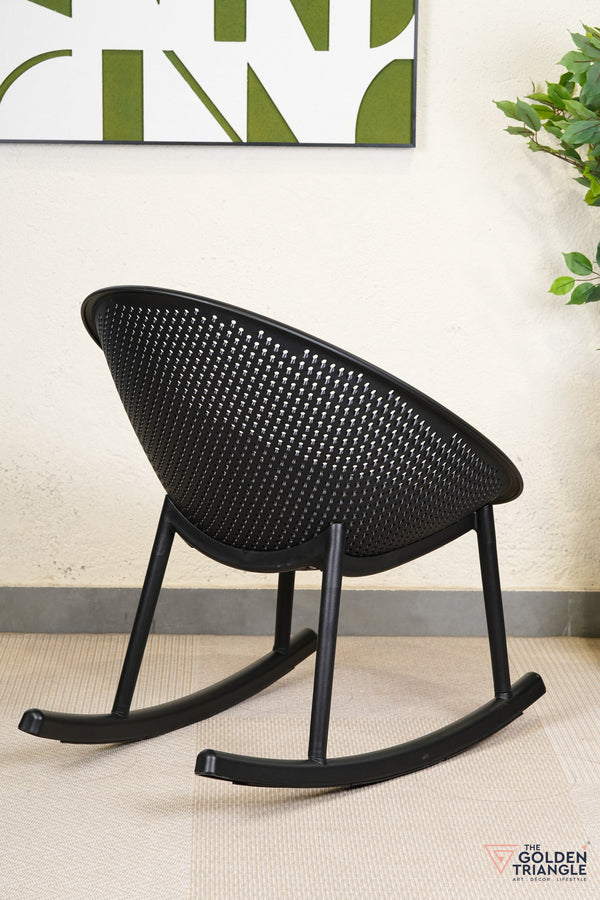 Novella Rocking Outdoor Chair - Black