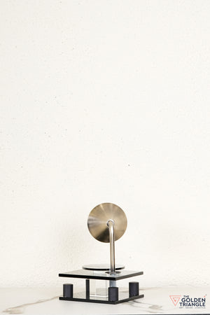 George Crystal Record Player Showpiece - Smoke