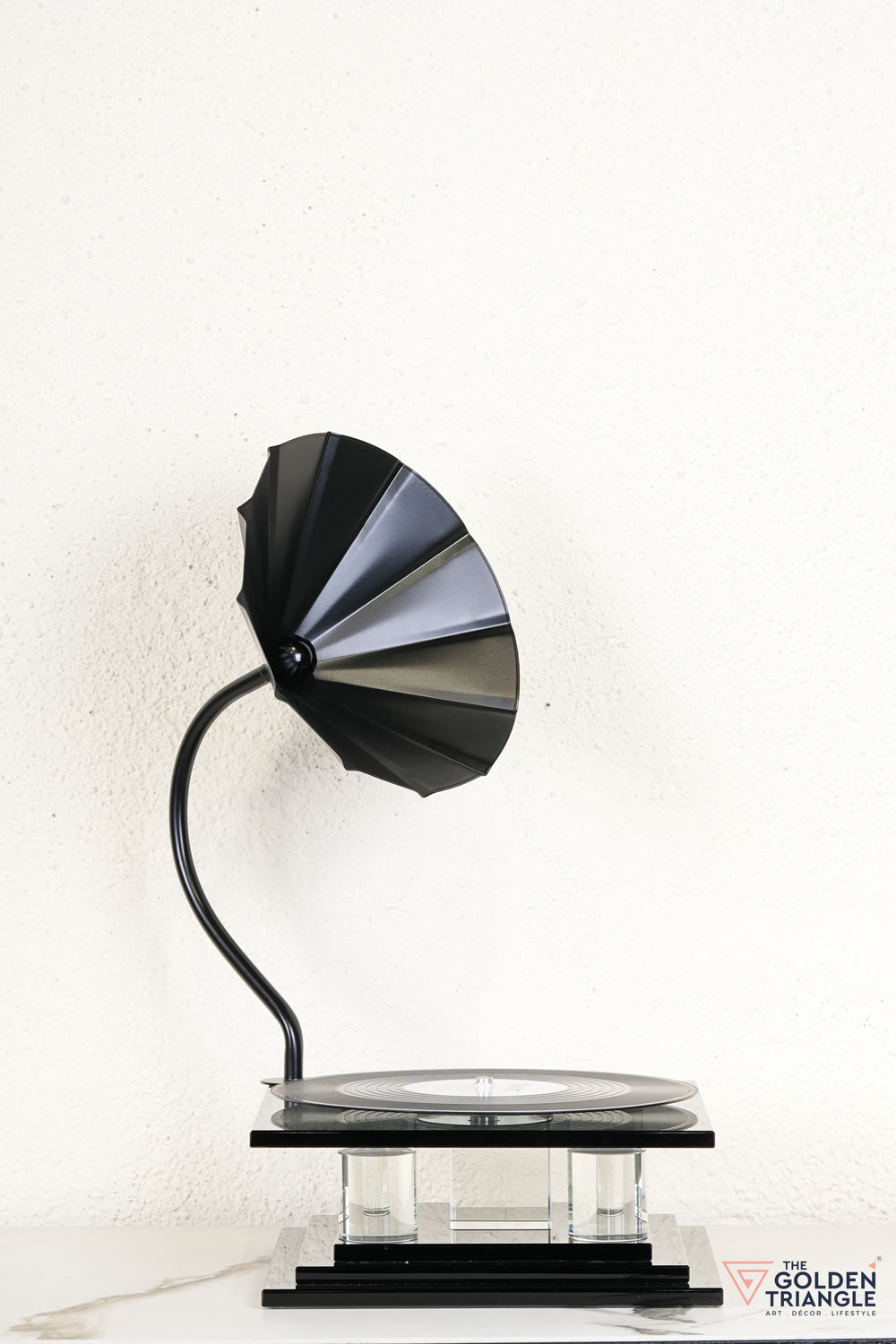 Norman Crystal Record Player Showpiece
