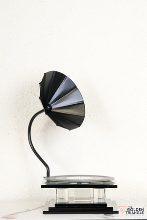 Norman Crystal Record Player Showpiece