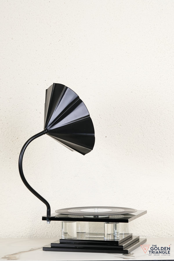 Norman Crystal Record Player Showpiece