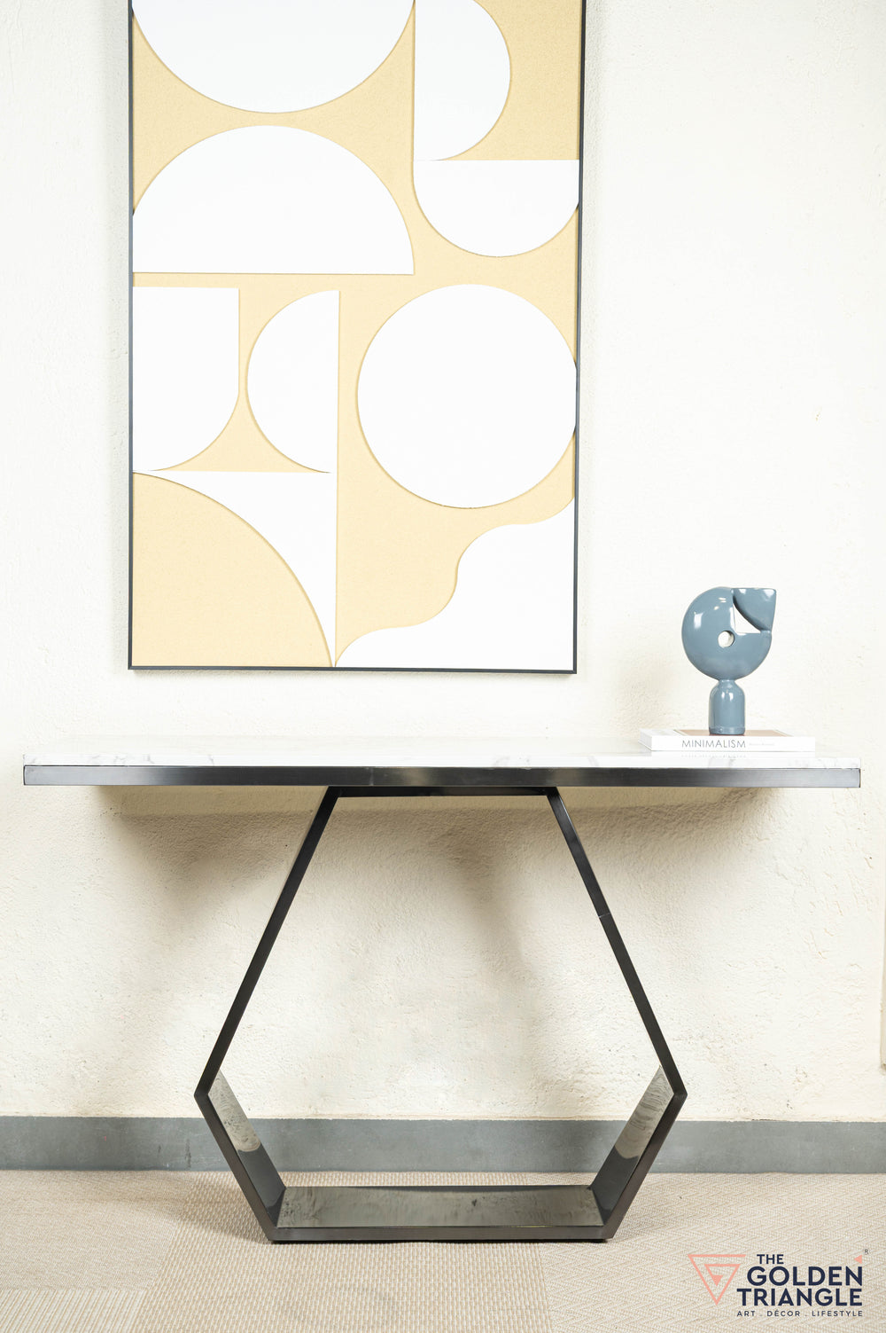 Victor Console Table - Gun Metal