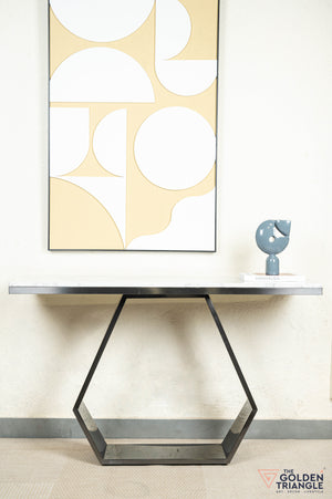 Victor Console Table - Gun Metal