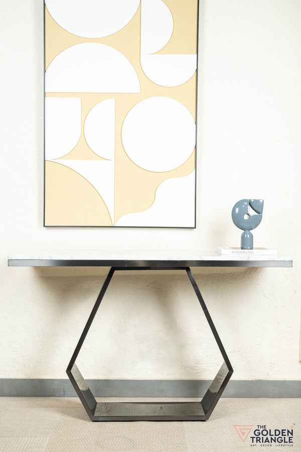 Victor Console Table - Gun Metal