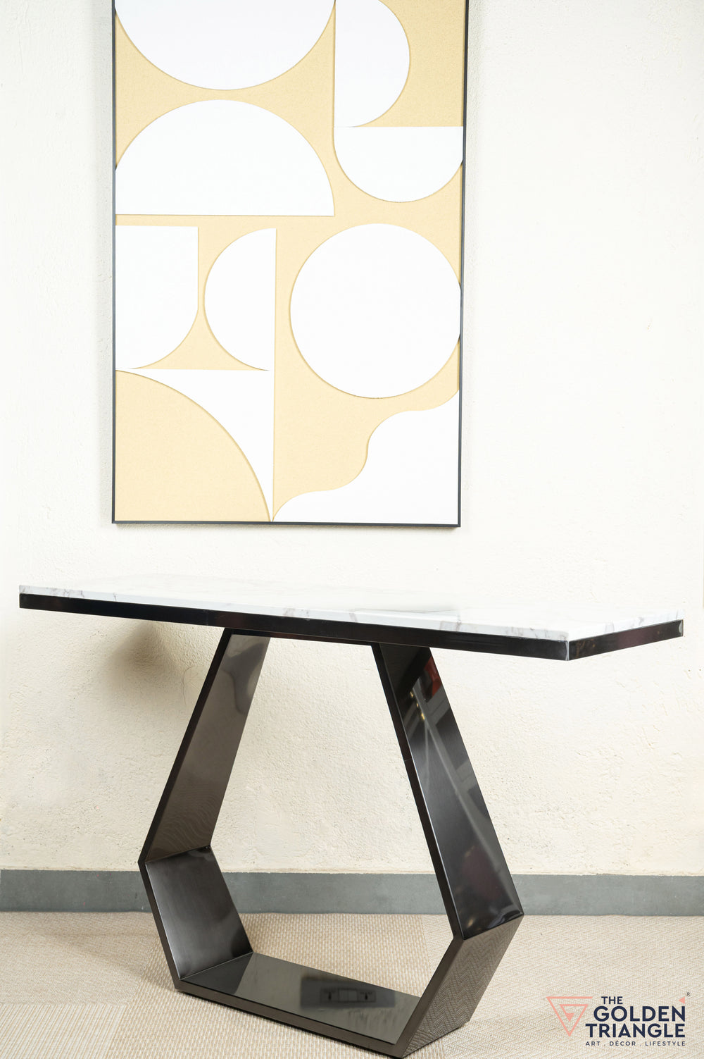 Victor Console Table - Gun Metal