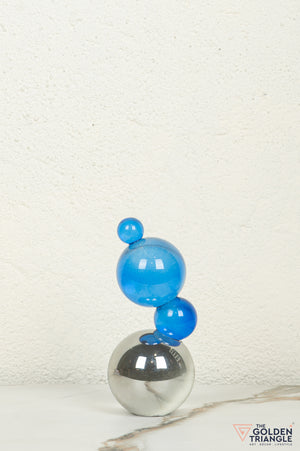 Bijou Crystal Sphere Tabletop Artefact - Blue & Smoke