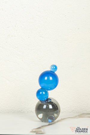 Bijou Crystal Sphere Tabletop Artefact - Blue & Smoke