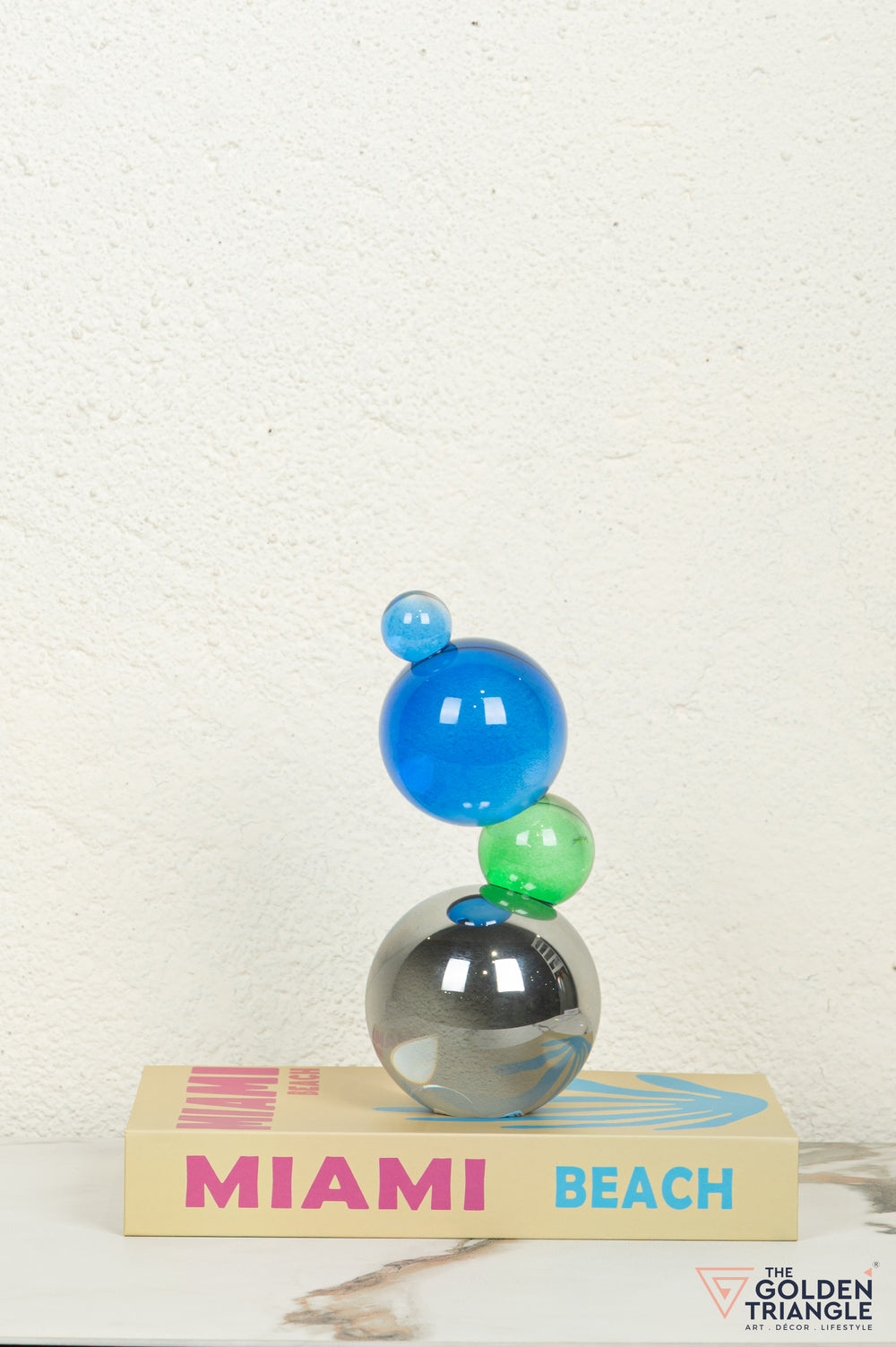 Bijou Crystal Sphere Tabletop Artefact - Blue & Green
