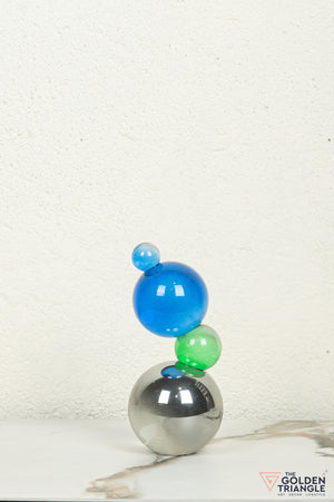 Bijou Crystal Sphere Tabletop Artefact - Blue & Green