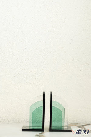 Zolo Crystal Bookend - Green