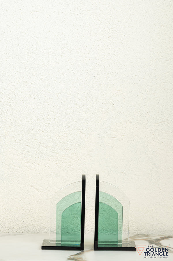 Zolo Crystal Bookend - Green