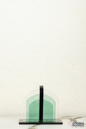 Zolo Crystal Bookend - Green