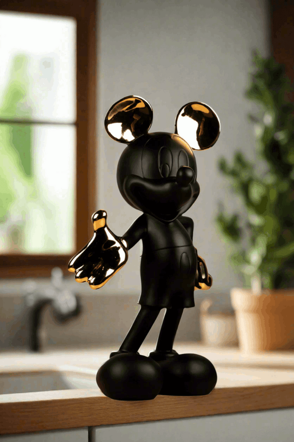 The Iconic Mouse 2.5 Ft Artefact - Black & Gold