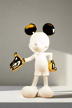 The Iconic Mouse 2.5 Ft Artefact - White & Gold