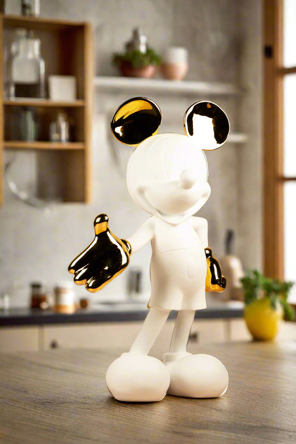The Iconic Mouse 2.5 Ft Artefact - White & Gold