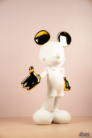 The Iconic Mouse 2.5 Ft Artefact - White & Gold
