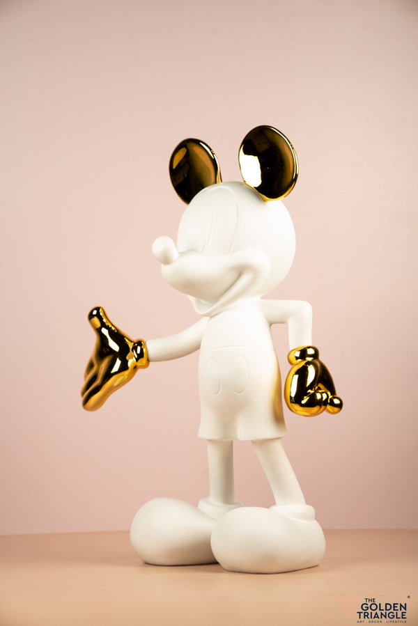The Iconic Mouse 2.5 Ft Artefact - White & Gold