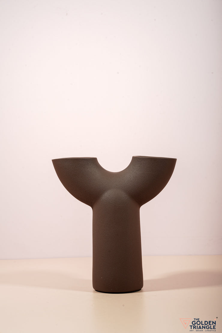 Brown Arch Vase - Y