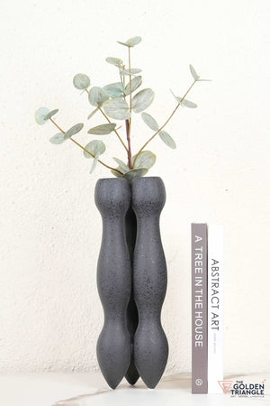 Liora Tall Ceramic Vase - Black