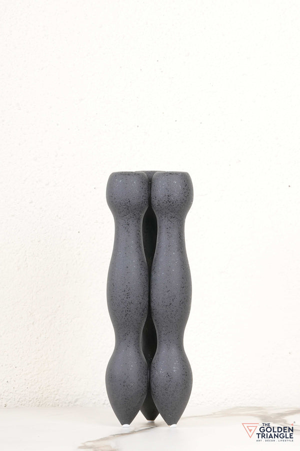 Liora Tall Ceramic Vase - Black