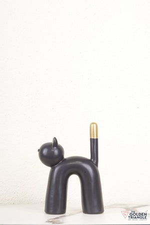 Root Ceramic Cat Tabletop Decor