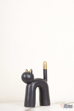 Root Ceramic Cat Tabletop Decor